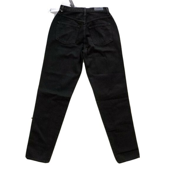 J Brand Women's Black X Elsa Hosk Playday Tapered High-rise Denim Jeans Size 25 - Picture 10 of 12